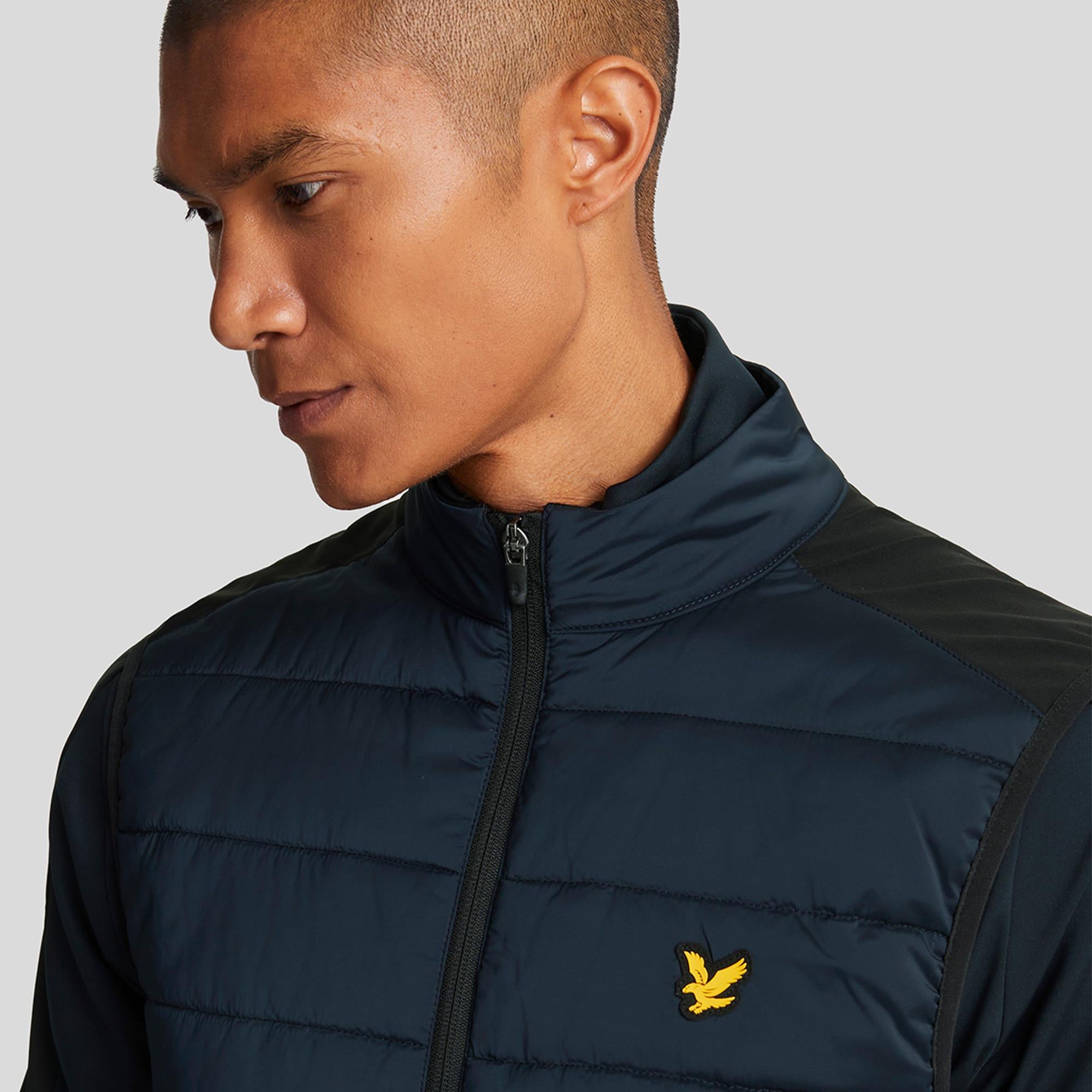 Lyle & Scott Wadded Mens Golf Gilet Dark Navy